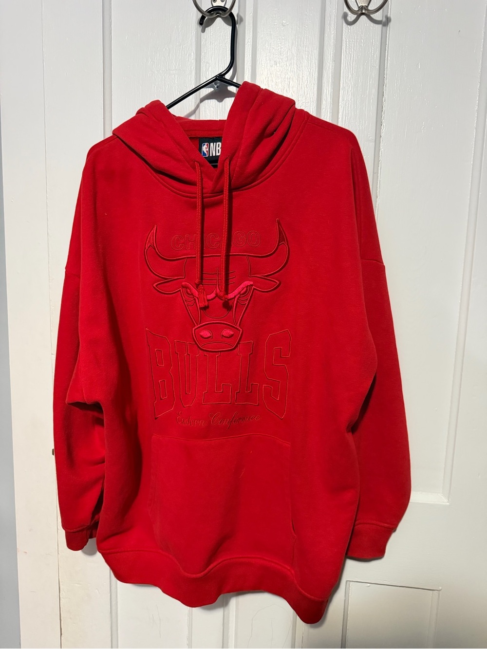 NBA Chicago Bulls Red Hoodie oversized